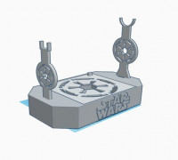 E11 STORMTROOPER BLASTER Light Box STAND 3D model