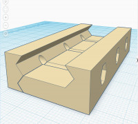 Picatinny Mount (Tinkercad Editable Template) 3D model