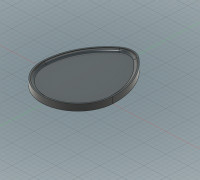 Flat Easter Egg Bath Bomb Mold 3D model