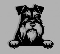 SCHNAUZER MINI WALL DECOR 3D model