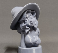 Witch girl bust 3D model