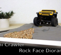 Mini Crawler Rock Faces Diorama 3D model