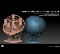 Vitruvian Character Display 3D model
