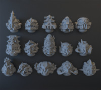 Chaos Heads #2 3D model