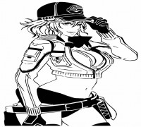 Cindy Aurum stencil 3D model