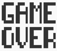 Gamer Over stencil 3D model
