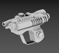 EC-17 Imperial Intelligence Pistol 3D model