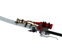 Shish-kebab 3D model