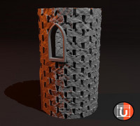 Medieval Style Dice Tower 3D model