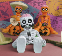 CALAVERA ZOMBIE CHARRO FLEXI 3D model