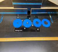 Router table inserts for 4 3/8 router plate 3D model