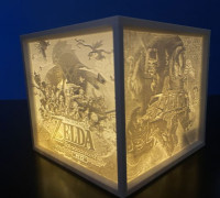Zelda Lithophane Box 3D model
