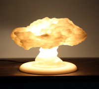 Nuke Lamp with stand (lamp base) 3D model