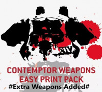 WEAPONS FOR CONTEMPTOUS ROBOT EASY-PRINT PACK 3D model
