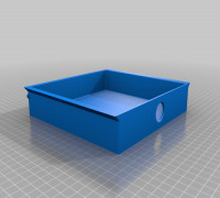 Under Desk Drawer with Hole (Remix) 3D model