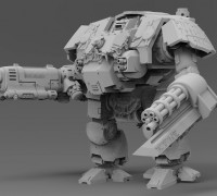 Rune Covered Wolf Mech - solid version 3D model