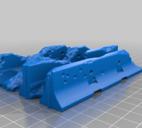 Jersey Barrier terrain set 3D model