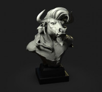 Minotaur bust 3D model