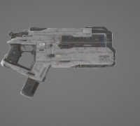 Doom Eternal Pistol 3D model