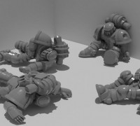 Segment Armor Troops Corpses 3D model