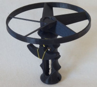 Pull String Helicopter 3D model