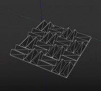 Acoustic panel 3D model