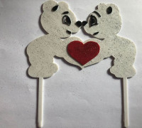 Bears Heart Topper 3D model