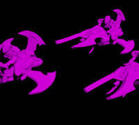 Evil Space Elf Improved Bladebikes 3D model