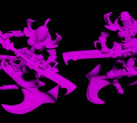 Evil Space Elf Hell Yawns 3D model