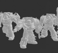 Angry Red Meatman Terminators 3D model