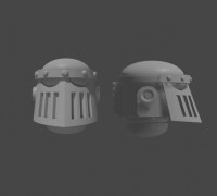 Rivet armor helmet 3D model