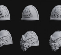 SPACE VIKINGS SHOULDER PAD 3D model