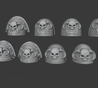 Librarian Shoulder pads 3D model