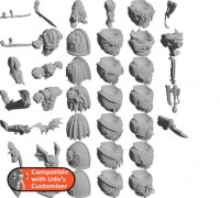 Remix Bat Lord bits for Udo's Customizer 3D model