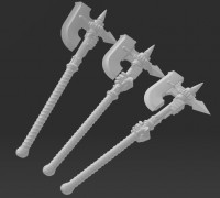 Power Axe - Force Halberd - Choppyboy 3D model