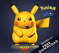 Pikachu Fanart 3D model