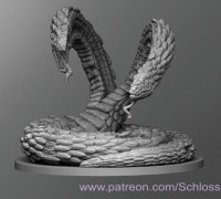 Giant Zombie Snake 3D model