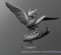 Winged Snake 3D model