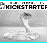 Snake - Casual Pose - Tabletop Miniature 3D model
