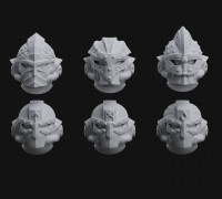 SPACE VIKINGS HELMETS 3D model
