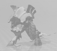 Big Carnivorous Space Bug Torso 3D model