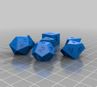 Dice set for D&D 3D model