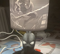 spiderman lithophane lamp 3D model