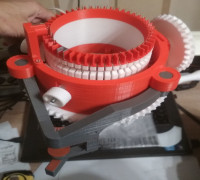 Clamp for Circular Sock Knitting Machine 3D model