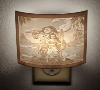 Moana Night Light 3D model