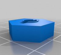 Hips Customized rc wheel hex / hub 3D model