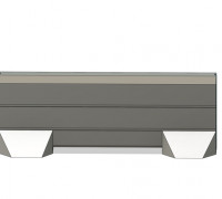 Concrete roadblock 3D model