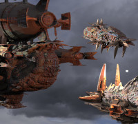 Genma Zeppelin 3 versions 3D model