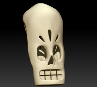 manny skull head 3D model