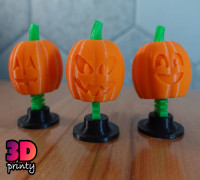 Bobblehead Jack-o'-lanterns 3D model